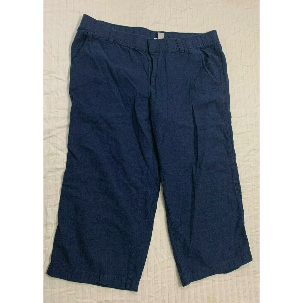 🍏🍏🍏 LIZ CLAIBORNE WOMENS CAPRIS PANTS SIZE L 🍏🍏🍏